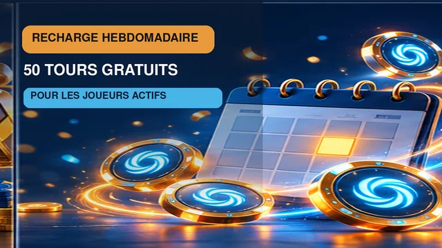 Weekly Reload DudeSpin — 50 tours gratuits